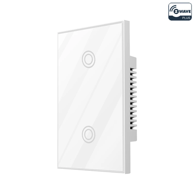 NEO COOLCAM Z-wave Touch Control Wall Light Switch 2 Gang US Type 908.4MHZ Z Wave Wireless Smart Remote Control