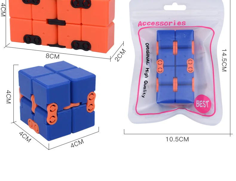 Бесконечный квадрат релаксации полезный продукт Кубик Рубика Бесконечность куб анти-раздражительность Творческий палец трансформации Кубик Рубика
