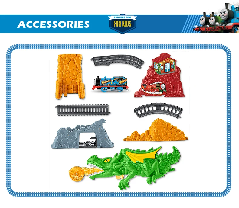Железная дорога Thomas& Friends Track Master Дракон спасательный комплект FXX66 железная дорога железнодорожные пути Строитель Игрушки Big Dragon Смешные Стиль игрушки для детских игрушек
