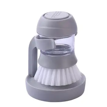

Creative Silicone Scrubber Soap Brush Dishwashing Liquid Pot Brush Kitchenware Dishwashing Artifact Utility Gadget Pot Brush