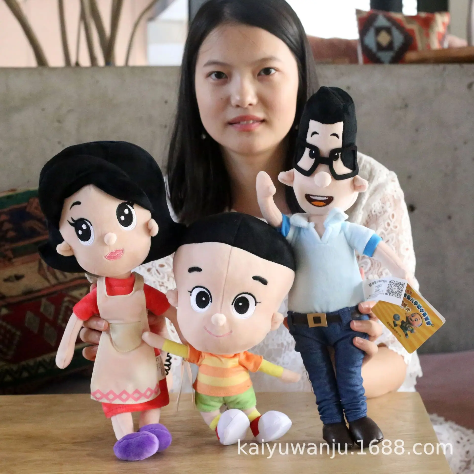 

Cloud Girl Big Head Son Doll Crane Machine Doll Big Head Son Plush Toys Creative Birthday Gift