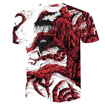 

2020 New arrive popular marvel movie venom t shirt men women 3D print fashion Hip hop short sleeve tshirt streetwear summer tops