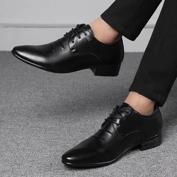 

Italian Fashion Elegant Oxford Shoes for Mens Shoes Large Sizes Men Formal Shoes Leather Men Dress Loafers Man Slip on Masculino