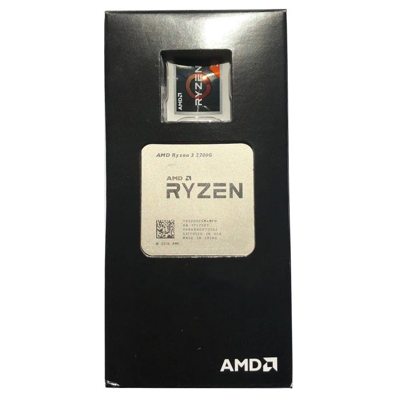AMD Ryzen 3 2200G R3 2200G R3 2200 3,5 ГГц четырехъядерный процессор Настольный 65 Вт Разъем AM4
