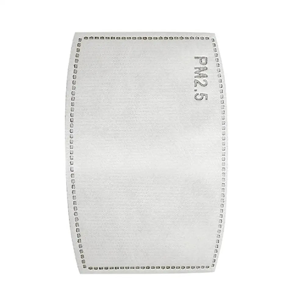 

Pm2.5 Filter 5 Layers Protective Filter Activated Carbon Mask Filter 3D Fitting Design Breathable Filtration 100 Pcs
