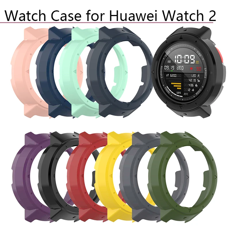 

Silicone Protector Protective Case Cover for Huawei Watch 2 Smartwatch Bracelet Case Anti-scratch Shockproof Shell Tracker Parts