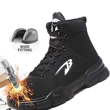 Модная Мужская Рабочая обувь; нескользящая Уличная обувь на шнуровке с высоким берцем; сезон осень-зима-весна; TY66