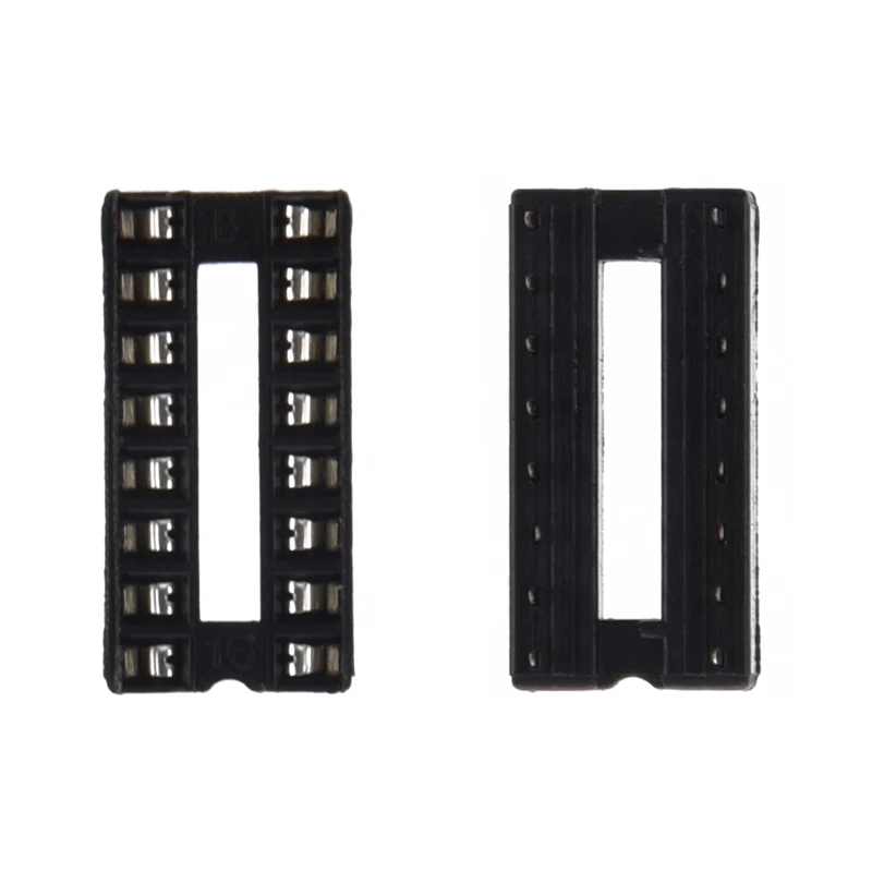 50 шт. 2,54 мм Шаг DIP IC розетки Тип припоя адаптеры, 30 шт. 16 Pin и 20 шт. 14 Pins