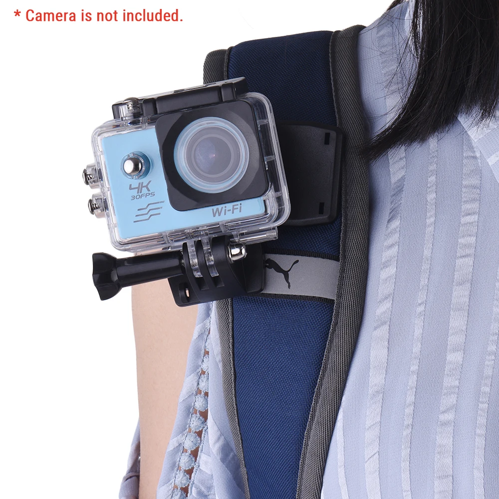 

Backpack Strap Cap Clip Mount 360 Degree Rotary Clamp Arm for GoPro Hero 6/5/4/3 for Xiaomi Yi Lite 4K+ Action Camera Mount Clip