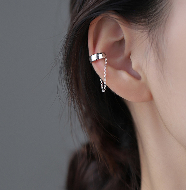 Punk Gold Metal Ear Cuff Ear Clip for Women No Pierced C Shape Geometric Small Ear Cuff Ear Wrap Ear Cuff Clips Jewelry