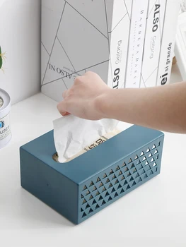 

Wall Mounted Toilet Paper Holder Tissue Box Container Organizer Napkin Tissue Boxes Dispenser Servilletero Wipe Case BW50ZJ