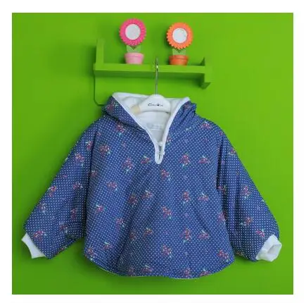 Флисовое пальто для малышей, плащ для младенца, двусторонняя верхняя одежда, детское пончо с цветочным рисунком, накидка для малышей, Детское пальто, детская одежда, одежда для маленьких девочек - Цвет: D