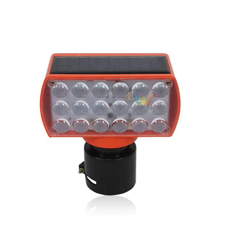 Road Safety Pc Housing Red Blue Flashing Light Module Solar Warning light