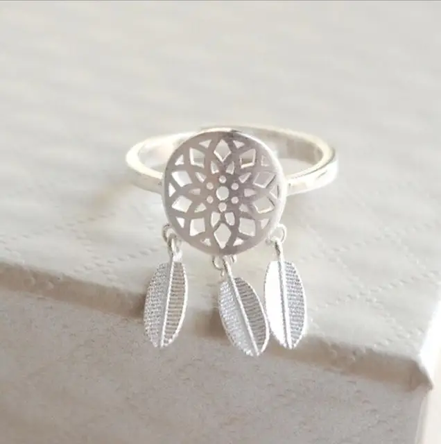 Jisensp Minimalist Jewelry Silver Color Geometric Rings for Women Adjustable Round Triangle Heartbeat Finger Ring bague femme SYJZ004