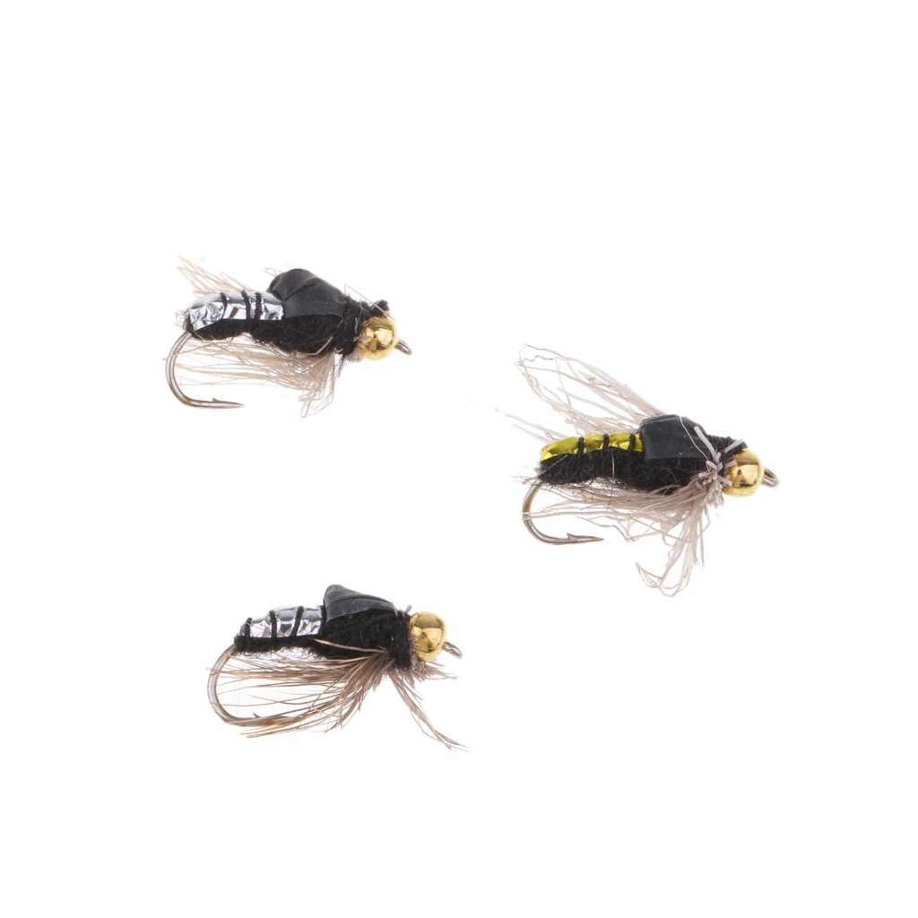 40pcs Dry Flies Fly Fishing Flies Kit Bass Salmon Trout Flies Floating Assortment with Fly Box for Freshwater and Saltwater