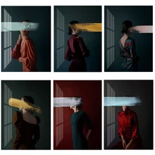 Nordic Modern Woman Abstract Canvas Painting Wall Art Canvas Art Print Poster Wall Pictures For Living Room Home Wall Decoration