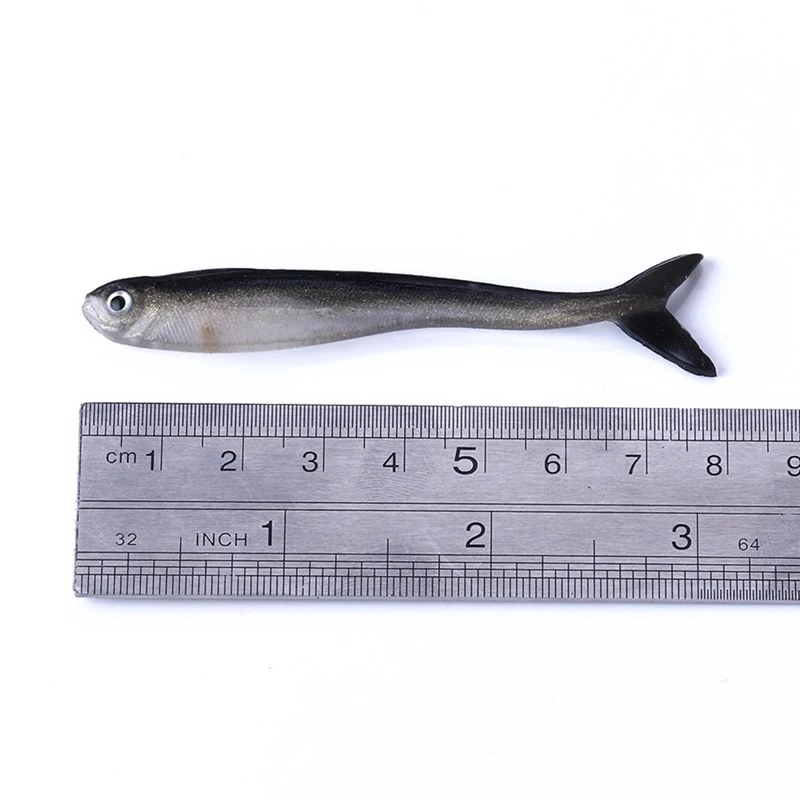 10 шт. 8 см 2 г Мягкая силиконовая приманка гольян морской пресноводный черви воблеры 3D искусственная приманка рыболовные снасти