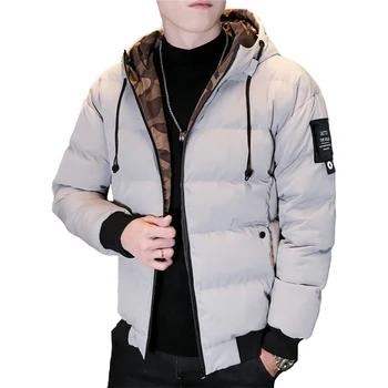 

Men Winter Jacket Coat Fashion Quality Cotton Padded Windproof Thick Warm Soft Brand Clothing Hooded Male Parkas