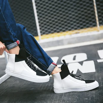 

Male Casual leisure sapato causal spring shoes men black sapatos 39 High s slip Sneakers fashion mens hightop sneakers sports