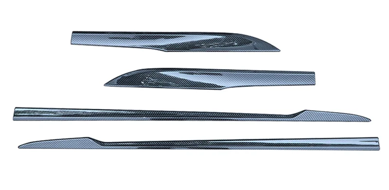 AX ABS углеродное волокно Хром Корпус литая дверь боковая крышка для civic 161718 седан линия подкладка протектор отделка, отличительная особенность литье автомобиля