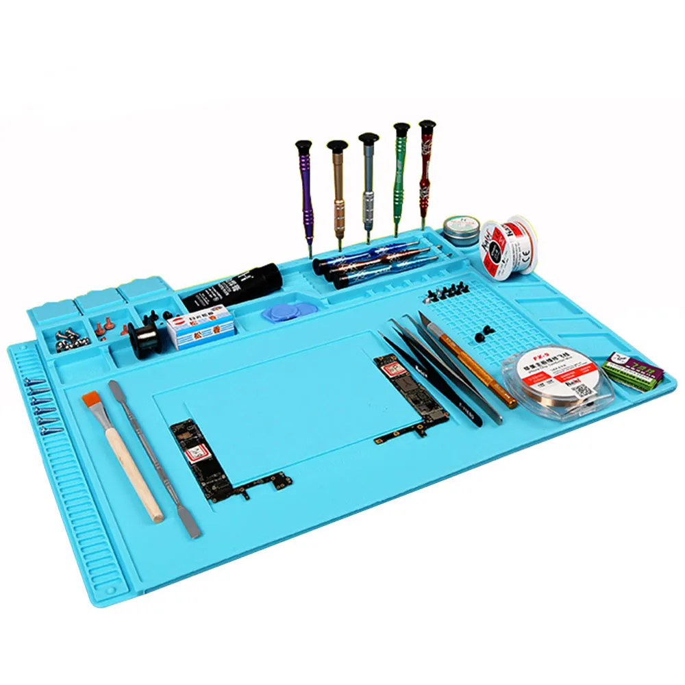ESD Heat Insulation Pad Insulator Pad BGA font b Soldering b font StationHeat resistant Maintenance Platform
