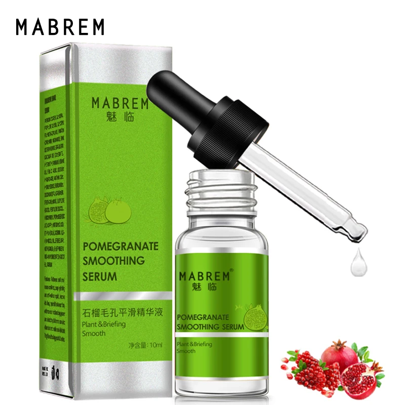

MABREM Pomegranate Fine Pores Face Serum Whitening Plant Skin Care Anti Aging Anti Wrinkle Cream Reduce Acne Marks Care 10ml
