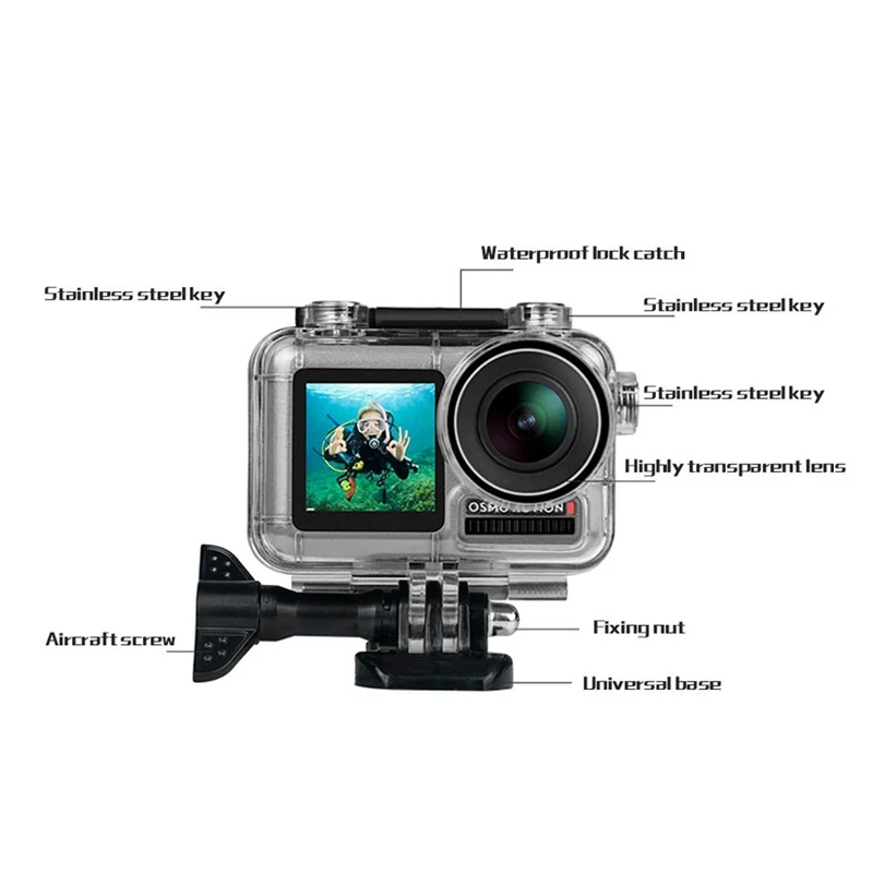 Лидер продаж 40 м водонепроницаемый корпус чехол для дайвинга защита для плавания плавучий стержень для DJI OSMO аксессуары для экшн-камеры