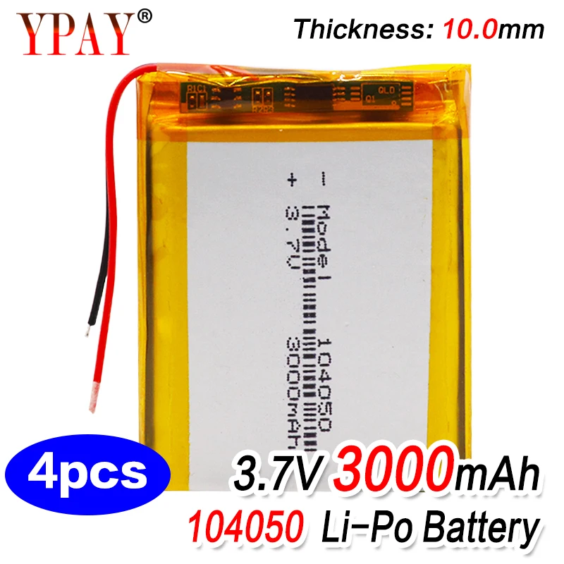 4 шт. аккумуляторная батарея 3 7 В 3000 мА · ч литий-ионные полимерные Li-Ion