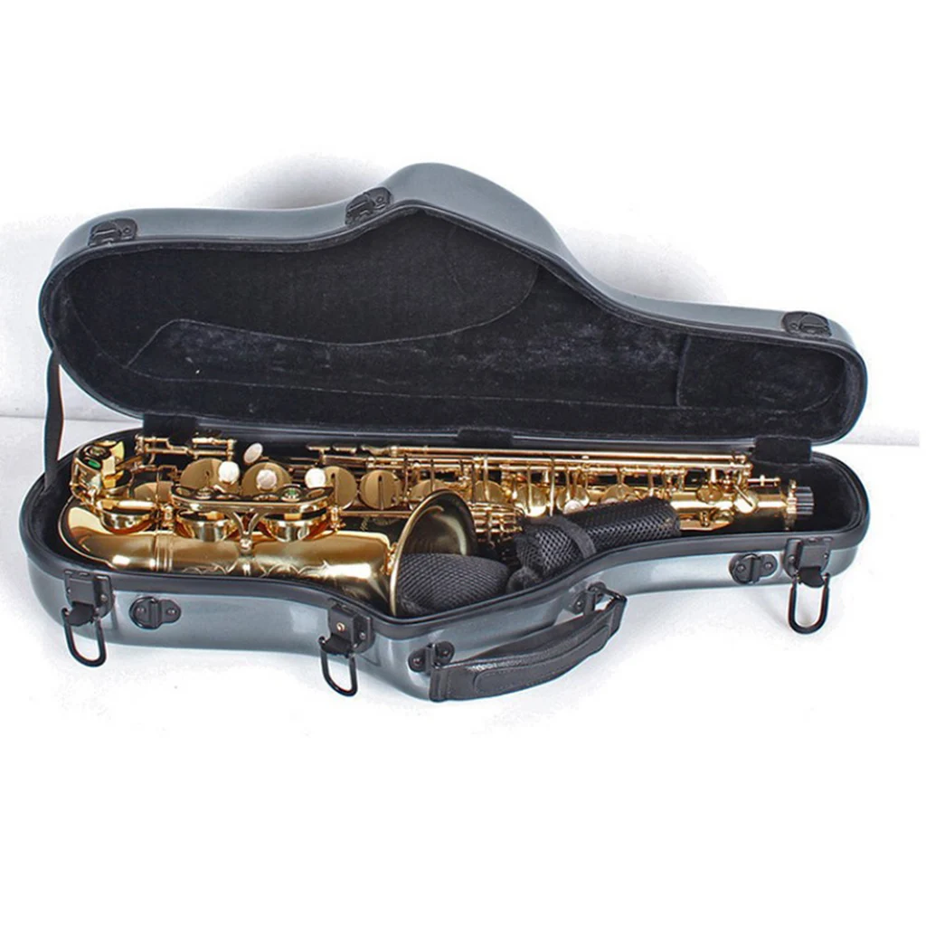 

Hard Case For Alto Saxophone, Tenor Saxophone Case Fiberglass Hardshell With Shoulder Strap