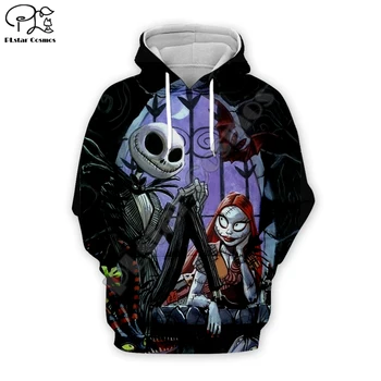 

New Fahion Jack Skelling print Men 3d Hoodies skull Pumpkin Christmas women Halloween Night Sweatshirt tshirt zipper pullover
