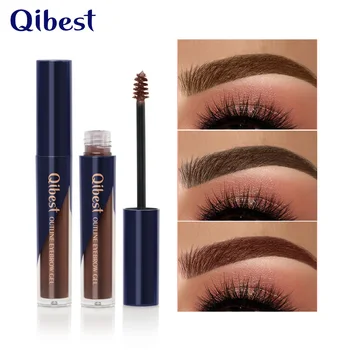 

QIBEST 1PC Professional 3D Eyebrow Pomade Waterproof Natural Brow Paste Smudge-proof Eyebrow Tint Dyeing Eyebrow Gel TSLM2