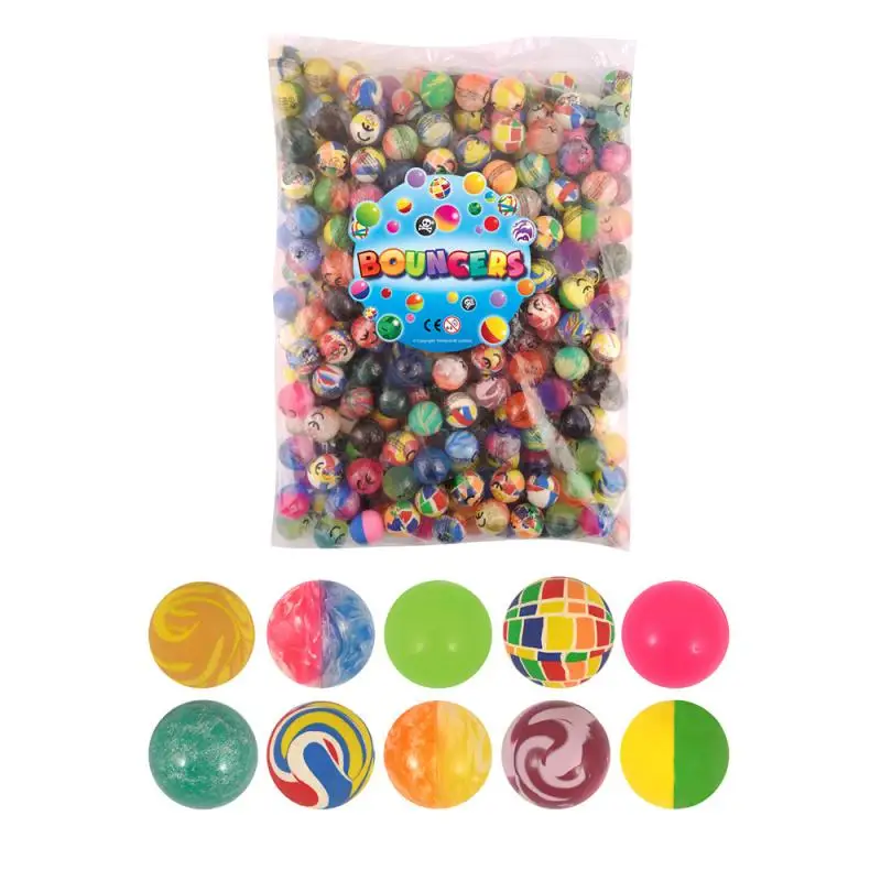 

Children Elastic Rubber Ball 100pcs Funny Toy Balls Solid Rubber Jump Ball Mixed Super Bouncy Ball Children Kids Christmas Gift