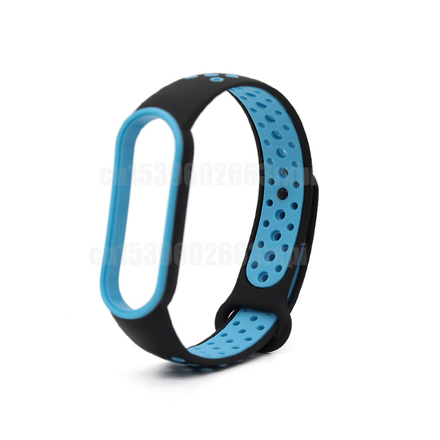 For Xiaomi Mi Band 3 4 5 6 Two-Color Watch Band Wristband Silicone Miband Smart Silicone Bracelet Mi3 M4 M5 Mi6 Glass Film