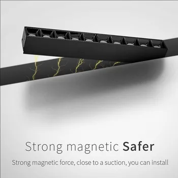 

High Quality Magnetic LED Track Lighting 10W 15W 20W 25W 30W LED Liner Light Flood Light Suspended LED Ceiling Lamps Spotlight