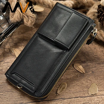 

MVA Wallets Women Genuine Leather Wallets Female Long Purse For Women's Wallet Card Houlder Slim Ladies Wallets Coin Purse Woman
