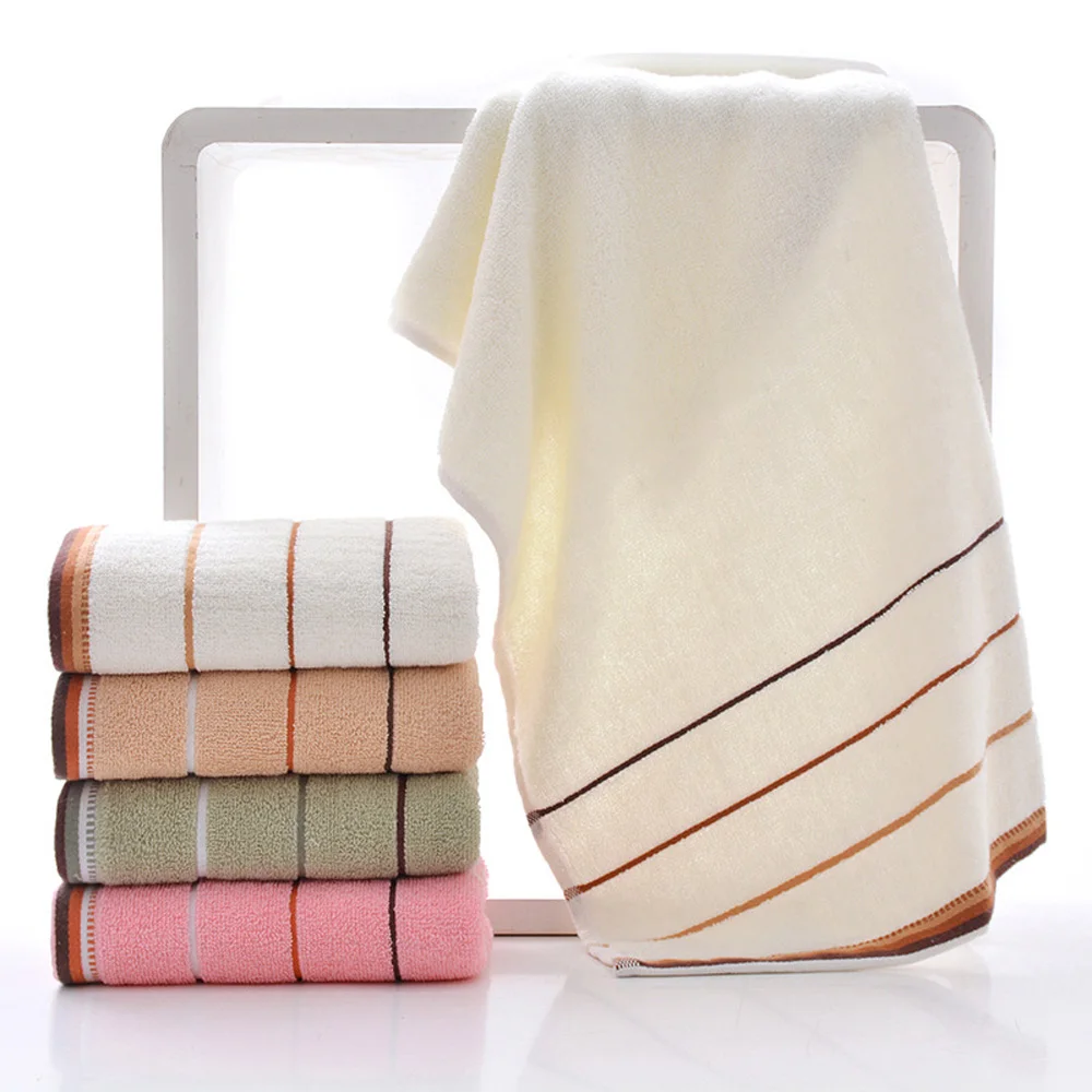 beige 1 шт. Хлопковое полотенце для лица Высокое качество 5 цветов быстросохнущее полотенце для рук Спортивное банное полотенце s ванная комната Чистый абсорбент для дома отеля - Цвет: beige