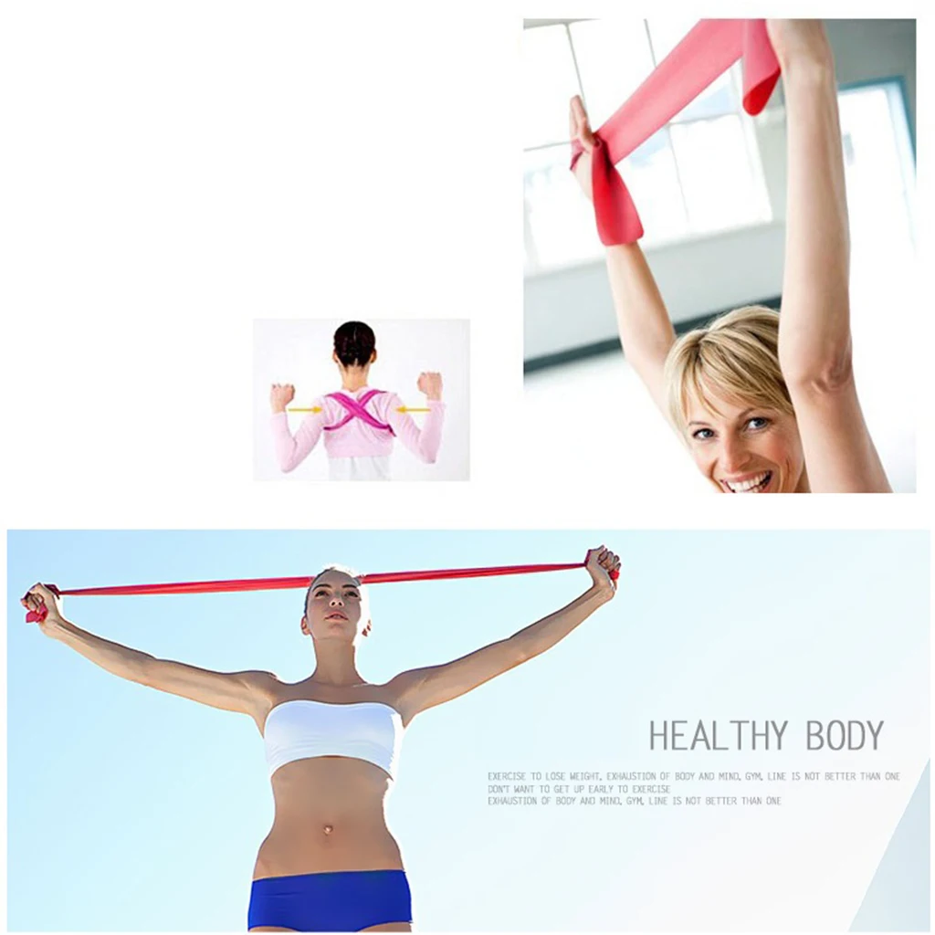 Latex Resistance Bands Exercise Loop Home Fitness Stretching Belt Yoga Strength Training Straps Tension Belts Workout Equipment