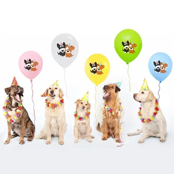 

NEW 50pcs 12inch Pet Dog Cat Balloons Animal theme Latex ballons Happy Birthday Party Festival Decoration Party kids toys globos