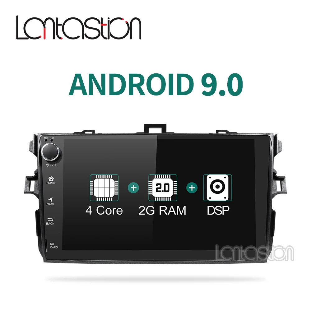 

android 9.0 DSP 2+16G Quad Core car dvd gps navigation for Toyota corolla 2007 2008 2009 2010 2011 car dvd radio gps stereo