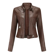 Oversized Motorcycle Pu Faux Leather Jackets And Coats Women Autumn Winter Zipper Solid Tops Female Fashion Women's Clothing