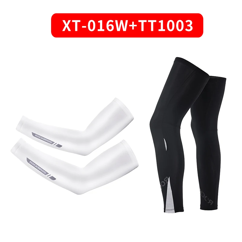 Set 4 ROCKBROS солнцезащитный крем с защитой от ультрафиолета, рукава для рук, ледяная шелковая ткань для велоспорта, баскетбола, волейбола, рукава для спорта, фитнеса, гетры для рук - Цвет: Set 4