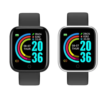 

Smart Watch Y68 Women Men Sport Bluetooth Smart Band Heart Rate Monitor Blood Pressure Fitness Tracker Bracelet for Android IOS