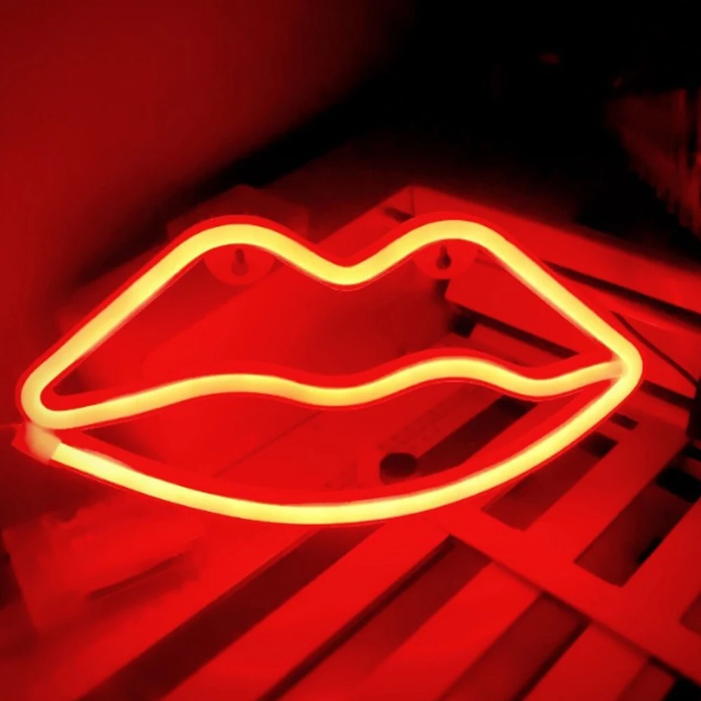 Lips neon light 5