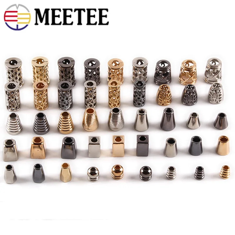 Meetee 100 шт. металлические колокольчики Пряжка затяжка Регулировка фиксированный