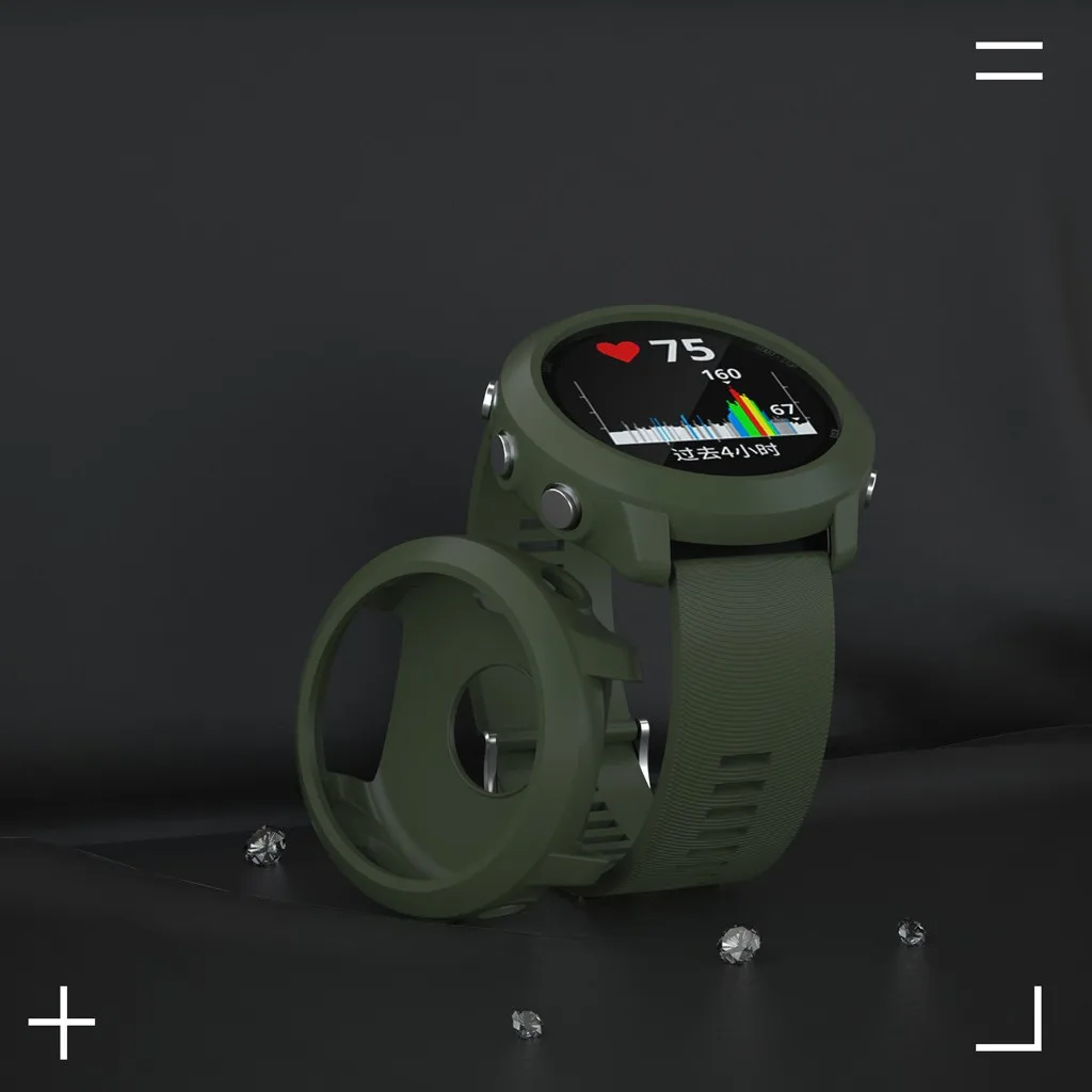 Сменный силиконовый тонкий чехол для часов Garmin Forerunner 645 аксессуары для музыкальных смарт-часов чехол сарт часы# Y