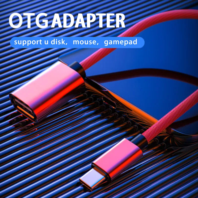 18cm Micro USB OTG Cable Type C OTG Cable Gaming OTG Adapter Cellphone Game Mouse Keyboard Connector for Samsung Xiaomi