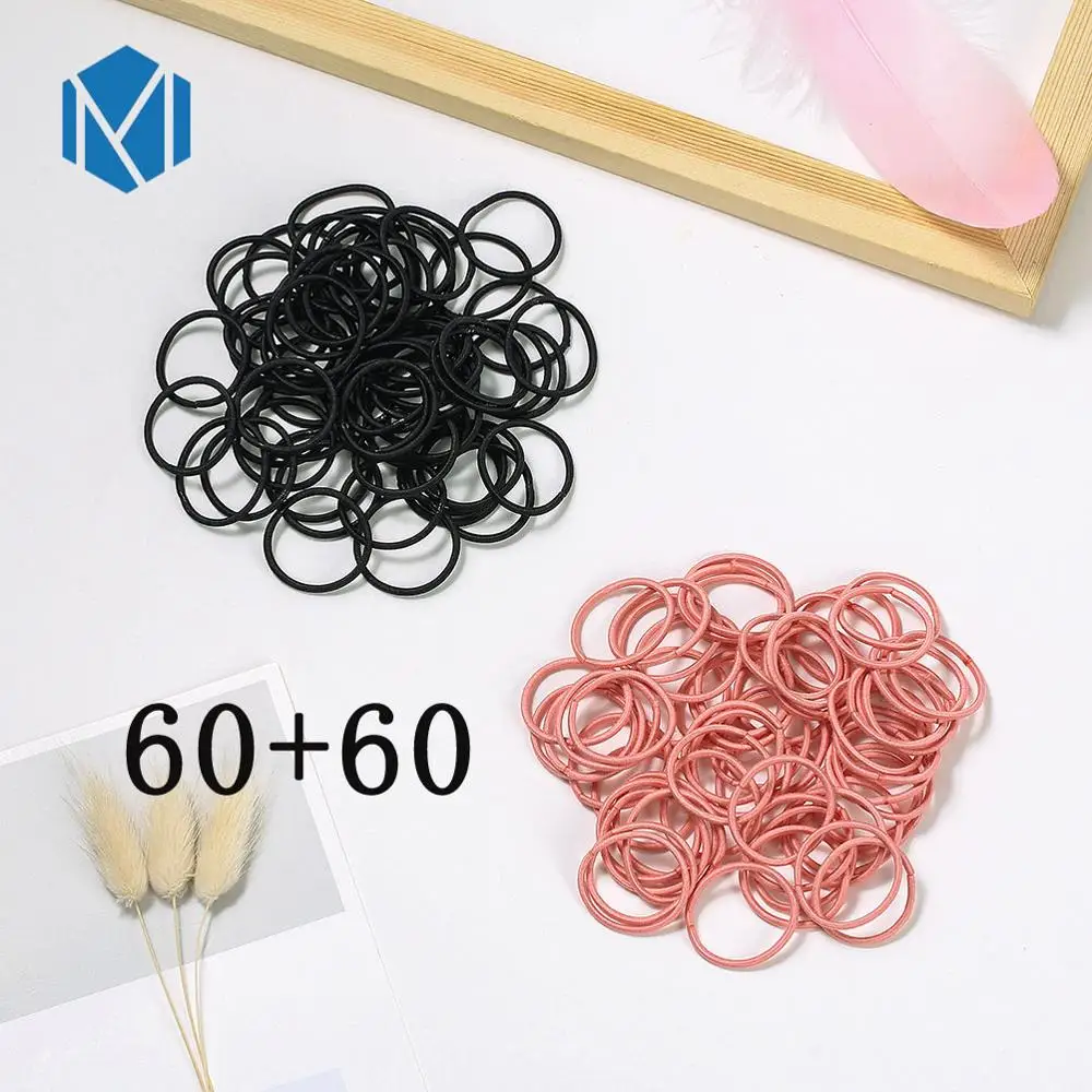 Mix color F 60/120 шт./лот, 3 см, Детские резинки для волос ярких цветов, эластичные резинки для волос, Детские аксессуары для волос, резинка для укладки волос - Цвет: Mix color F