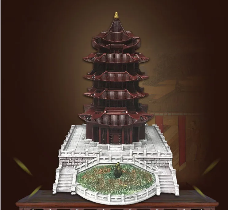 Полимерные поделки ручной работы мировая архитектура желтый журавль креативные