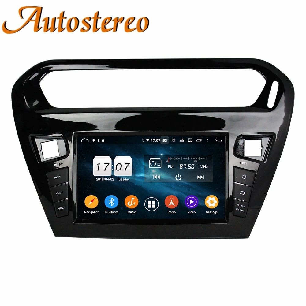 Android 9 0 автомобильный DVD плеер GPS навигационная карта для CITROEN Elysee 2013 2016 PEUGEOT PG 301