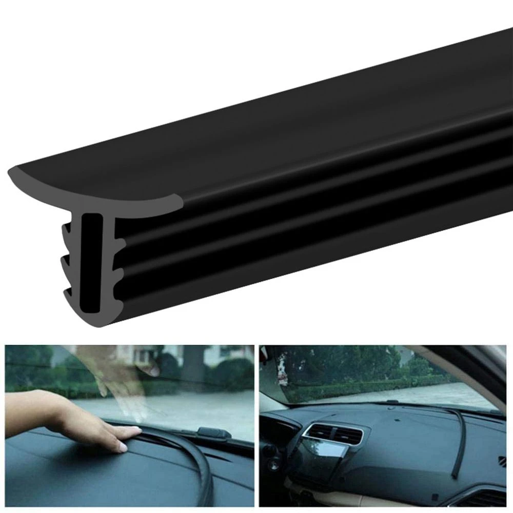 1.6m Universal Car Windshield Sealant Dashboard Soundproof Rubber Seal